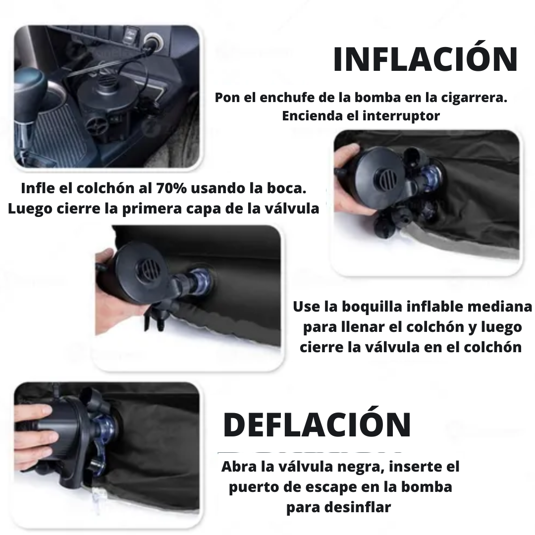 Colchón Inflable Viaje Carro, Camping..