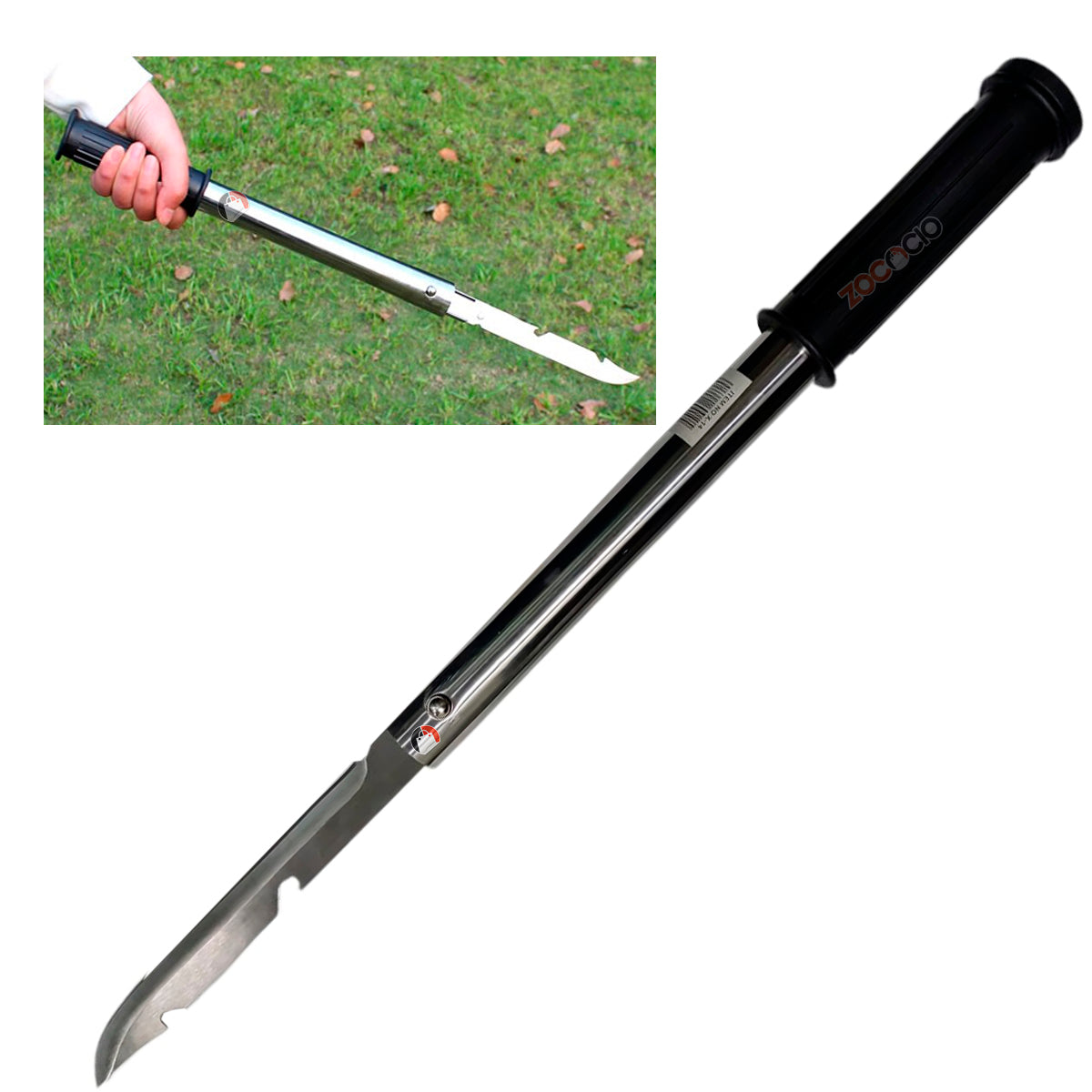 Kit Camping Supervivencia 4 En 1 Hacha Pala Y Cuchillos