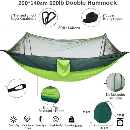 HAMACA TOLDILLO PORTÁTIL ANTI MOSQUITO